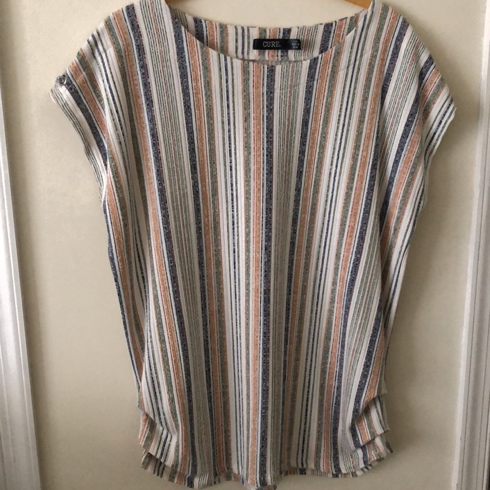 Cure Women’s Stripe Top Size 1 XL